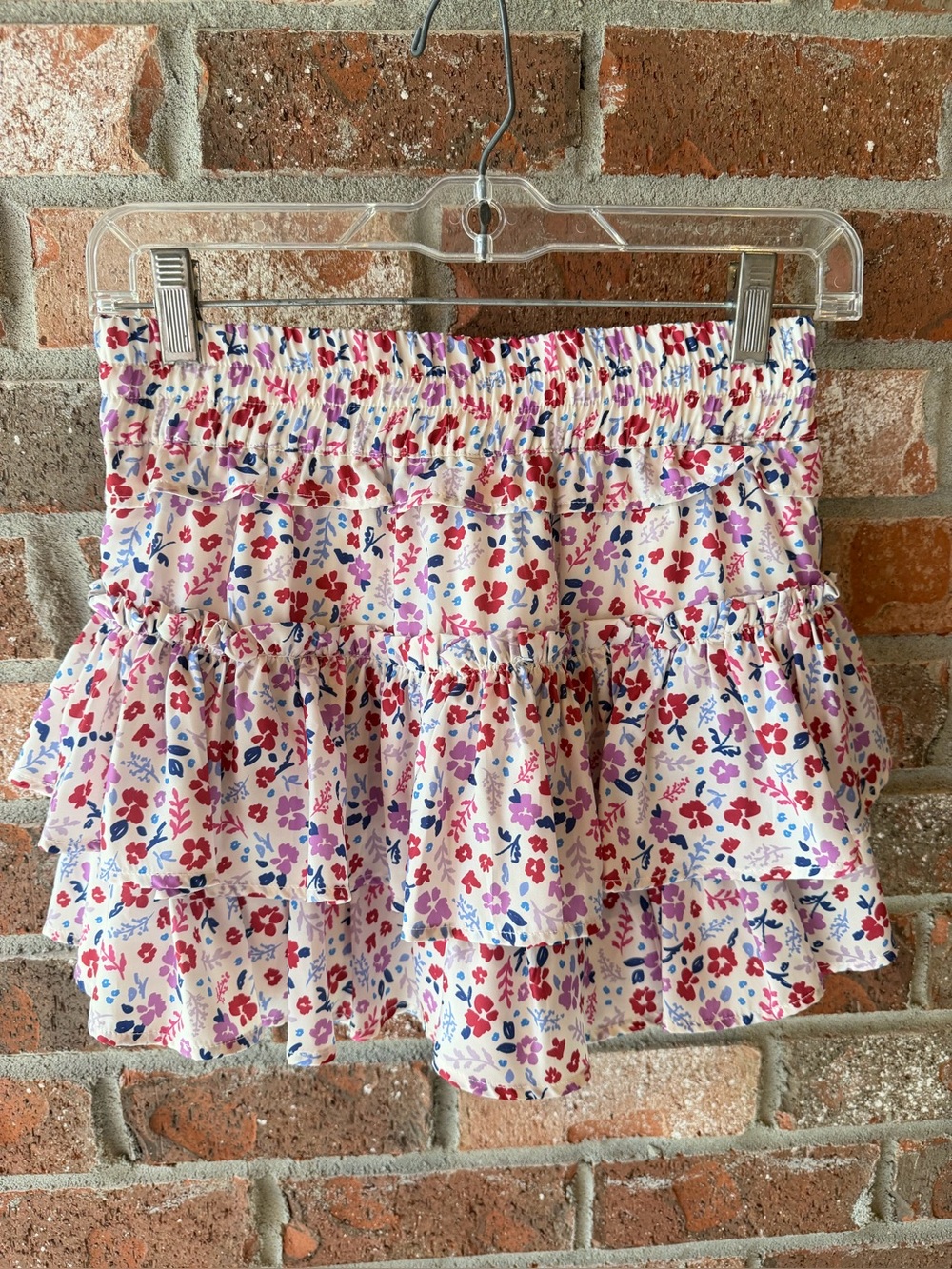Willow Satin Mini Skirt in the "Dainty Rose" floral print from Cake for Dinner